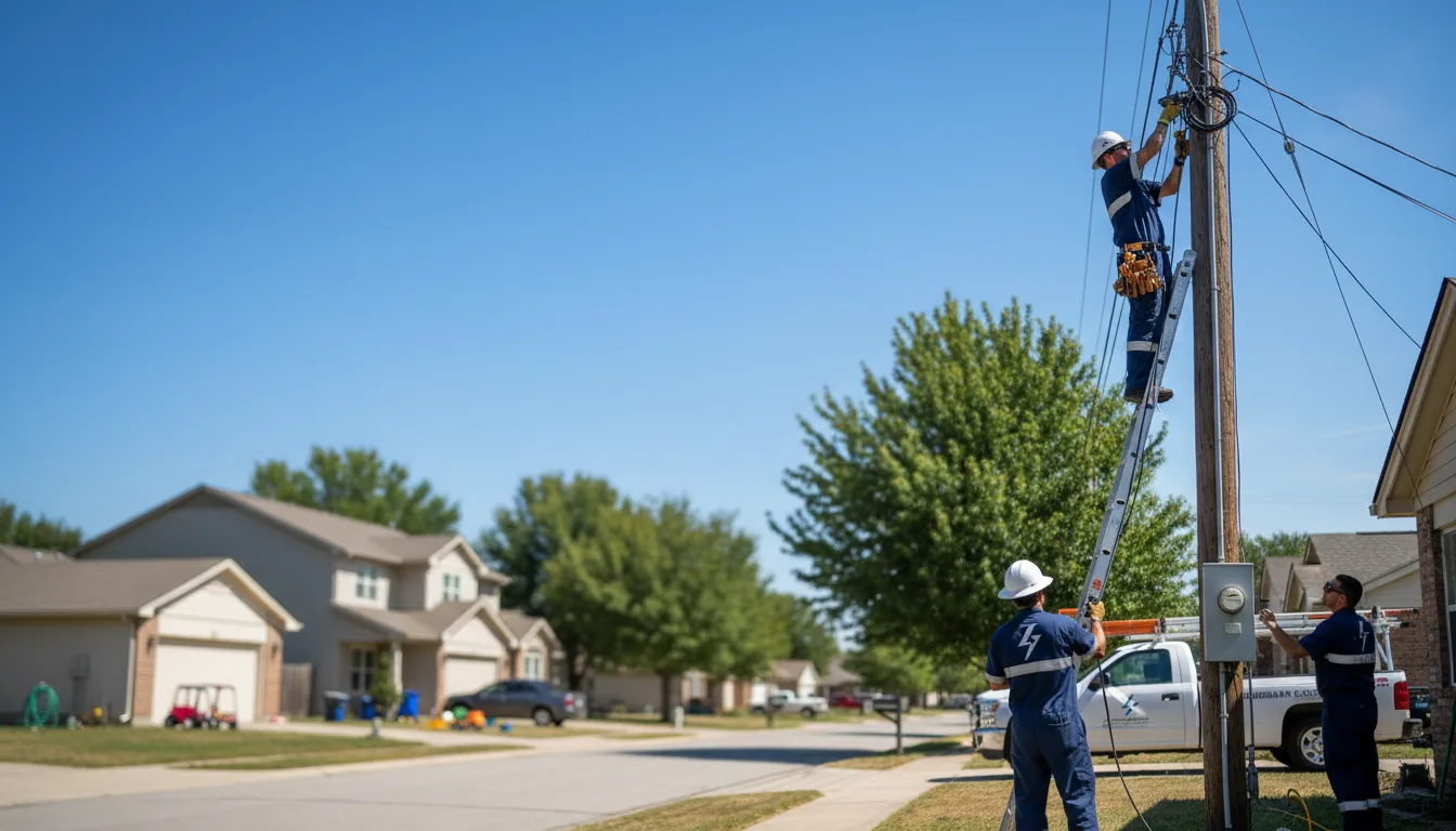 Residential electrician providing installation services in Amherst, WI